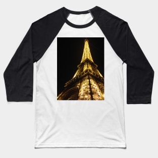 Eiffel Tower at Midnight Baseball T-Shirt